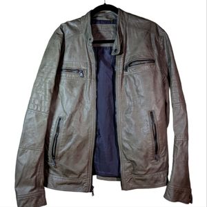 Calvin Klein Leather Jacket Medium